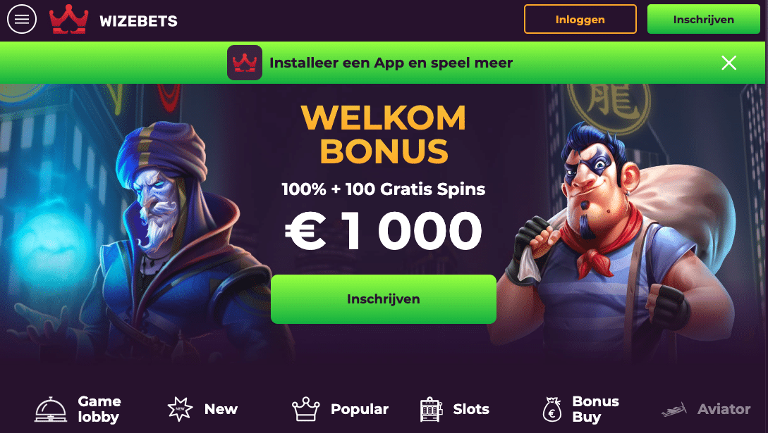 Wizebet online casino Nederland iDEAL