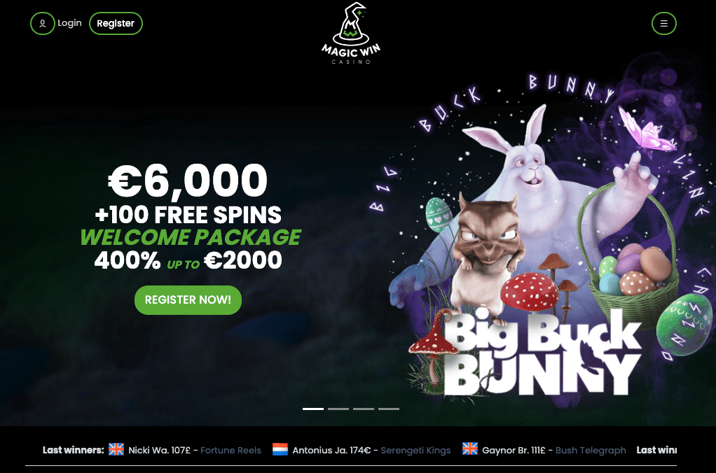 Beste online casino bonus bij magicwin.bet
