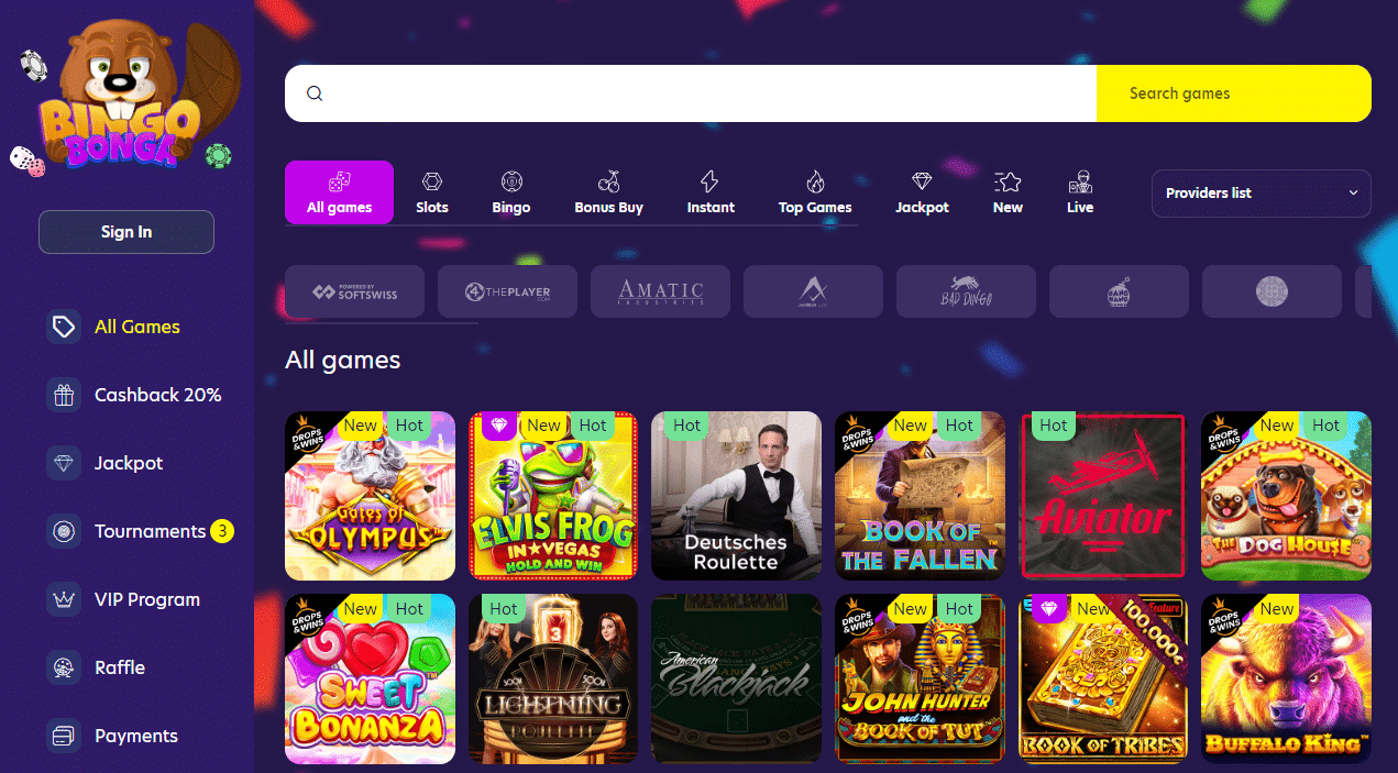 bingobonga casino nieuw online